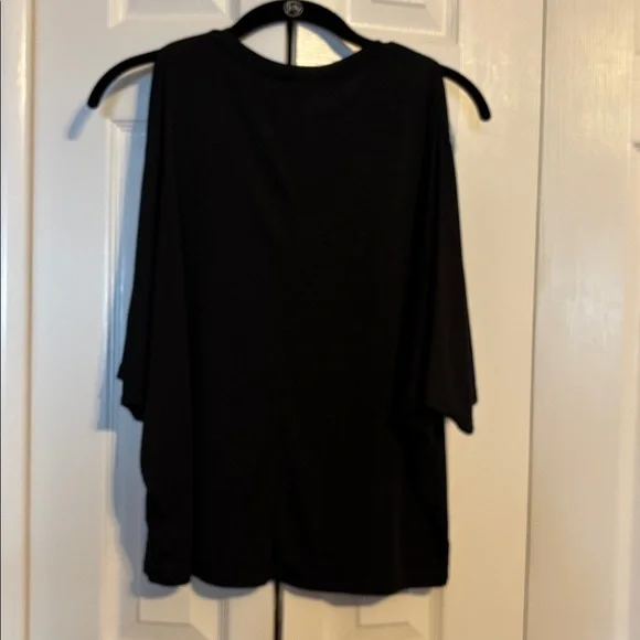 NWT Express black short sleeve cold shoulder shirt size XS - Picture 9 of 9
